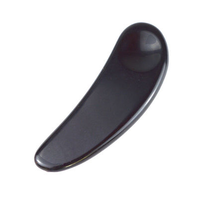 2024 Llegadas Negro Obsidiano Ojo Gua Sha Cuchara Masajista Facial Guasha Herramientas Para Cara Logotipo personalizado aceptado