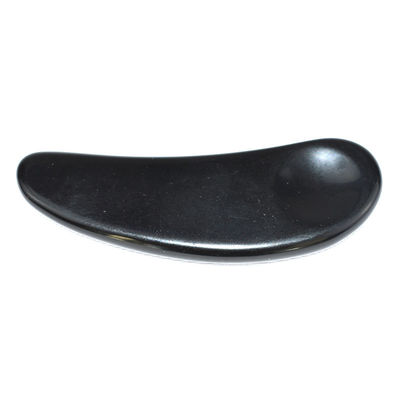 2024 Llegadas Negro Obsidiano Ojo Gua Sha Cuchara Masajista Facial Guasha Herramientas Para Cara Logotipo personalizado aceptado