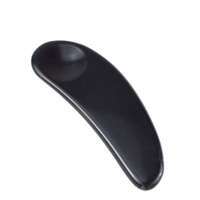 2024 Llegadas Negro Obsidiano Ojo Gua Sha Cuchara Masajista Facial Guasha Herramientas Para Cara Logotipo personalizado aceptado