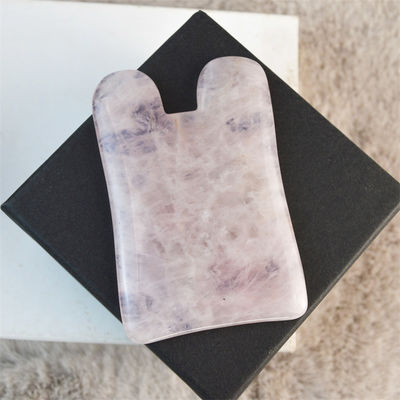 2024 Llegadas Rosa Natural Cuarzo Rosa Jade Gua Sha Masaje Peinado de Cabello Masaje Guasha Raspando Cabeza Masaje Facial Herramienta de Masaje