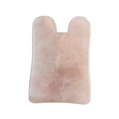 2024 Llegadas Rosa Natural Cuarzo Rosa Jade Gua Sha Masaje Peinado de Cabello Masaje Guasha Raspando Cabeza Masaje Facial Herramienta de Masaje