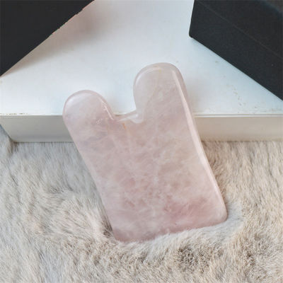 2024 Llegadas Rosa Natural Cuarzo Rosa Jade Gua Sha Masaje Peinado de Cabello Masaje Guasha Raspando Cabeza Masaje Facial Herramienta de Masaje