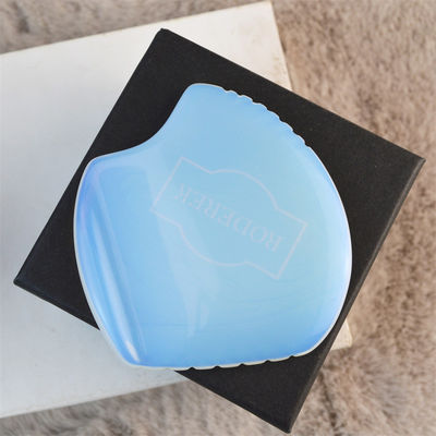 Masajista de opalita Guasha Cuello Cuidado de la piel del rostro Spa Estiramiento facial Belleza Concha Forma Natural Opal Gua Sha Herramienta de masaje facial
