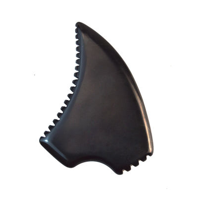 Función de masaje muscular Forma triangular Natural Negro Piedra Bian Gua Sha Tabla de raspado para masaje facial y cuerpo Spa