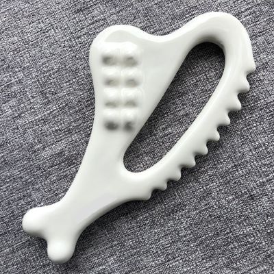 Cuidado de la piel Gua Sha Masajeador facial Guasha herramienta de drenaje linfático para masaje facial y corporal tablero cerámico Guasha
