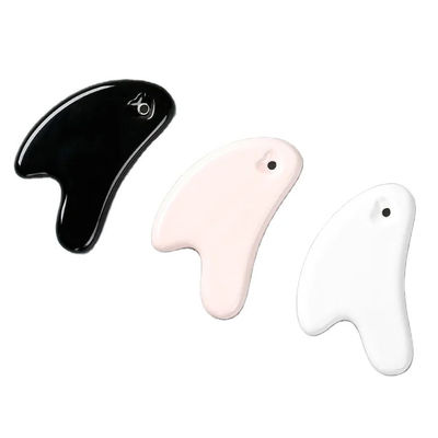 Cuidado personal de la piel Spa Estiramiento facial Equipo de salón de belleza Forma de corazón Mini masaje Cerámica Gua Sha Herramienta para masajeador facial