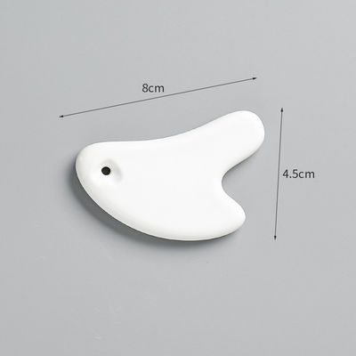 Cuidado personal de la piel Spa Estiramiento facial Equipo de salón de belleza Forma de corazón Mini masaje Cerámica Gua Sha Herramienta para masajeador facial