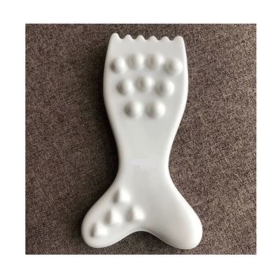 Cerámica Gua Sha herramienta de masaje facial Logotipo personalizado Guasha tablero para la piel del cuerpo Facial SPA acupuntura terapia masaje
