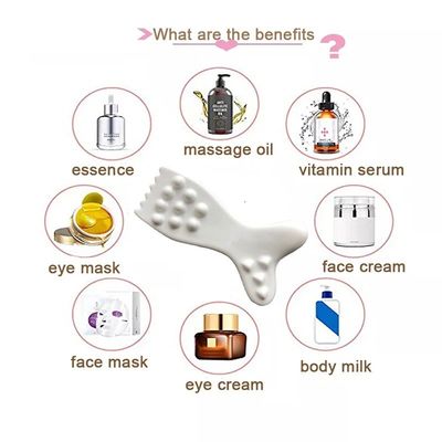 Cerámica Gua Sha herramienta de masaje facial Logotipo personalizado Guasha tablero para la piel del cuerpo Facial SPA acupuntura terapia masaje