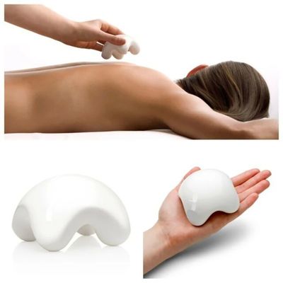 Herramienta de masaje profesional de cerámica para el drenaje linfático y la terapia anti-celulite
