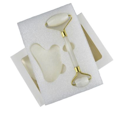 Tabla Guasha de piedra de jade natural para masaje de raspadura de gua sha en la cara Logotipo personalizado disponible