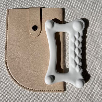 Equipo de masaje corporal blanco para herramienta de cerámica Gua Sha Guasha Stone Self Skin Care Spa Elevación facial