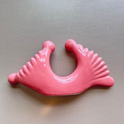 Logotipo personalizado DisponibleD Estilo Masaje de doble cabeza Cerámica Gua Sha Herramienta para Cuerpo Cuello Cara Auto Cuidado de la piel Facial Spa