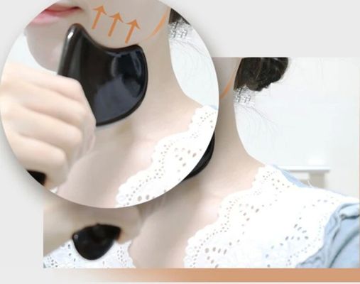 Mejorar su rutina de cuidado de la piel con masajeador de cuerpo masaje cerámico Guasha raspado de la cara acupuntura Gua Sha tabla