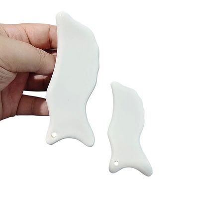 110 * 50mm Cerámica Guasha herramienta para el cuidado del cuerpo Facial Gua Sha masaje de mesa para reducir la cabeza cuello dolor de espalda y más
