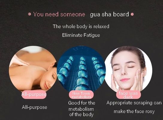 110 * 50mm Cerámica Guasha herramienta para el cuidado del cuerpo Facial Gua Sha masaje de mesa para reducir la cabeza cuello dolor de espalda y más