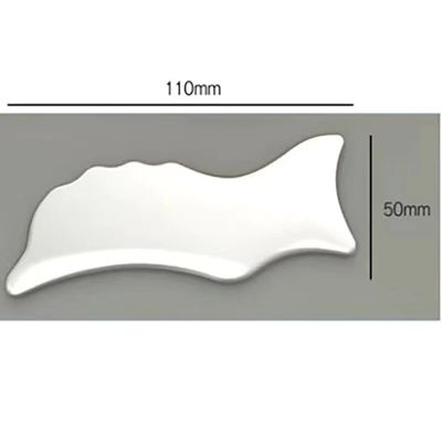 110 * 50mm Cerámica Guasha herramienta para el cuidado del cuerpo Facial Gua Sha masaje de mesa para reducir la cabeza cuello dolor de espalda y más