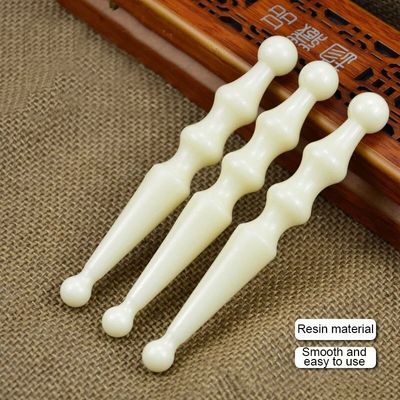 Pluma de masaje Resina natural Masajeador de pies Bastón de espalda Acupuntura Medicina china Guasha herramienta de belleza para masaje facial