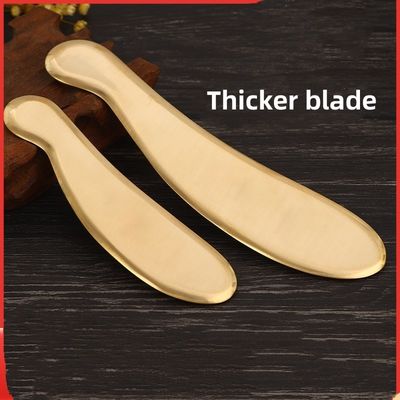 Herramientas de masaje de bronce caliente para raspar Guasha Herramientas metálicas de Gua Sha para spa con logotipo personalizado disponibles