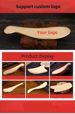 Herramientas de masaje de bronce caliente para raspar Guasha Herramientas metálicas de Gua Sha para spa con logotipo personalizado disponibles