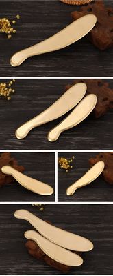 Herramientas de masaje de bronce caliente para raspar Guasha Herramientas metálicas de Gua Sha para spa con logotipo personalizado disponibles