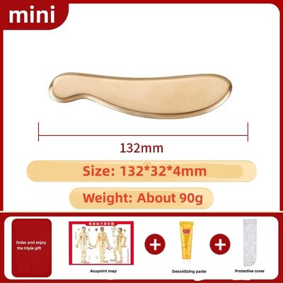 Herramientas de masaje de bronce caliente para raspar Guasha Herramientas metálicas de Gua Sha para spa con logotipo personalizado disponibles