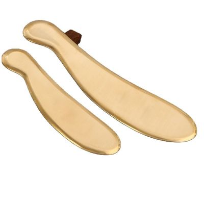 Herramientas de masaje de bronce caliente para raspar Guasha Herramientas metálicas de Gua Sha para spa con logotipo personalizado disponibles