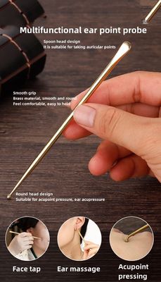 Masajeador corporal de latón reflejo de oreja masaje aguja herramienta de masaje de tejidos Gua Sha masajeador herramienta de belleza