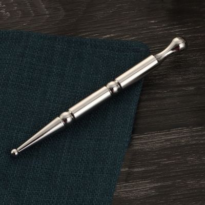 Logotipo personalizado Disponible d Masaje de acero inoxidable Manual Pluma de acupuntura para Reflexología de cuerpo completo Herramientas Pluma de acupuntura