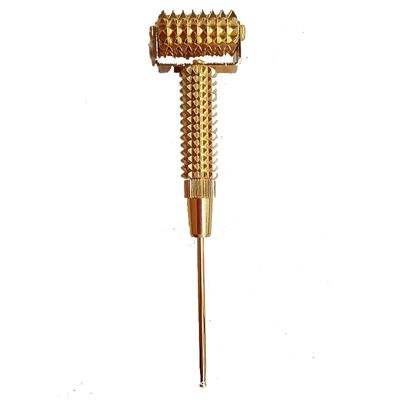 Equipo de masaje corporal Spikey Brass Manual Acupuntura Reflexología Bastón para la salud y masaje de tejidos