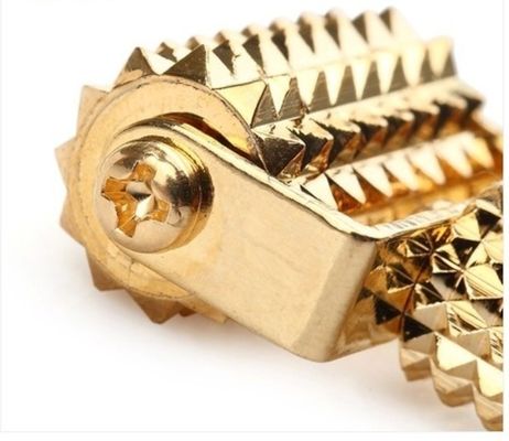 Equipo de masaje corporal Spikey Brass Manual Acupuntura Reflexología Bastón para la salud y masaje de tejidos