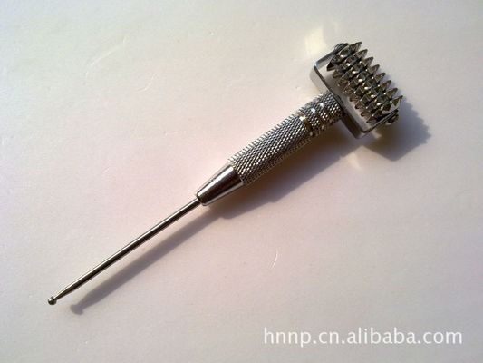 Equipo de masaje corporal Spikey Brass Manual Acupuntura Reflexología Bastón para la salud y masaje de tejidos