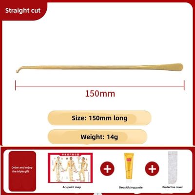Oro Función Manual Pluma de Reflexología para Cuidado de la Salud Terapia de tejidos Masaje de la Bastón