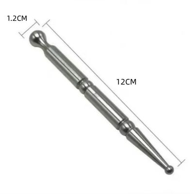 Masaje muscular Acero inoxidable Acupuntura Reflexología Pluma para el cuidado de la salud del cuerpo y el bastón de masaje de tejidos