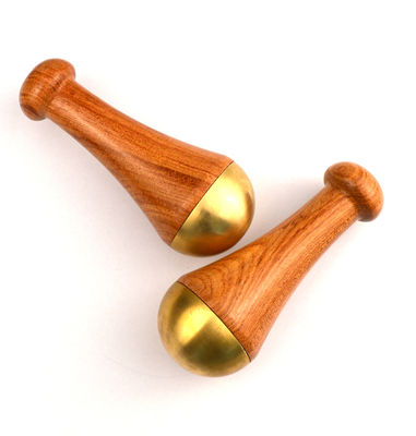 Tratamiento de masaje corporal de mano Kansa Varitas de latón Gua Sha bastón de masaje con logotipo personalizado disponible