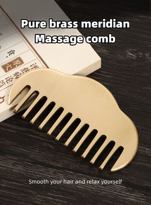 Herramienta de raspado de Guassha facial 100% de latón Gua Sha peine para mejorar la circulación sanguínea y masaje