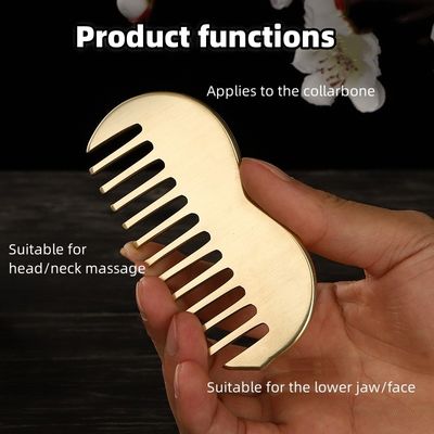 Brass Gua Sha Scalp Peinado de masaje Productos populares 2024 Cuero Guasha Punto de acupresión Masajista Herramienta Aparato de raspado