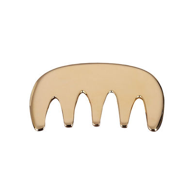 Herramientas de masaje Guasha de cobre Metal Cabello de latón Guasha peine de acupuntura Aparato de punta de escalpe para la cabeza peine de acupuntura