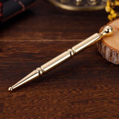 Proba de cuerpo de metal de acupresión bolígrafo avanzado de latón de acupuntura terapia de orejas masajeador para masaje corporal