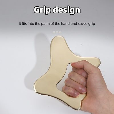 Herramienta de masaje Cuerpo de cobre Cuerpo Gua Sha Raspador de latón Cuerpo de tablero Gua Sha Cuerpo Guasha Meridiano Acupuntura Equipo de masaje de raspado