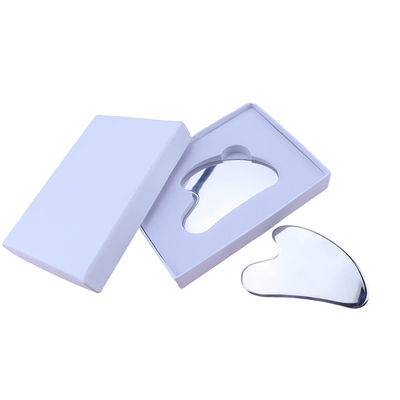 Equipo de masaje Logotipo personalizado disponibleD plata antienvejecimiento 304 de acero inoxidable de metal Gua Sha Facial Roller Eye Cream Stick