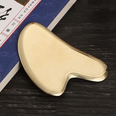 Masajista corporal de forma de corazón de latón natural placa de rascado de Gua Sha para masaje meridiano y masaje muscular