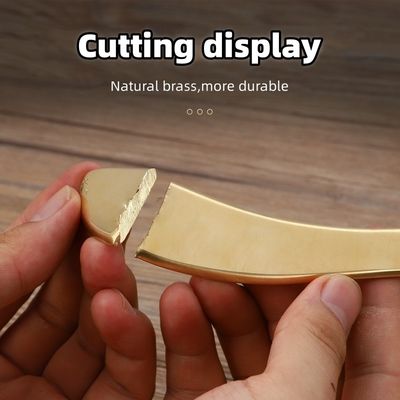 Masajista corporal de forma S de latón natural de metal Gua Sha tabla de raspado Guasha Facial Spa Meridiano Masaje Herramienta de belleza para el cuidado de la piel