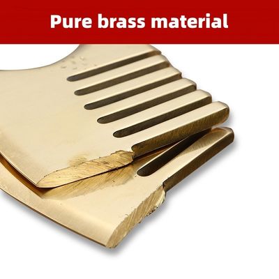 Masaje muscular Oro Gua Sha herramienta de tablero para el latón natural Guasha Piedra de la cabeza masajeador de cabello Salón de belleza