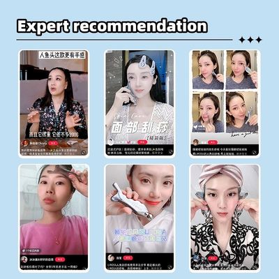 Masajista facial de spa de aleación de zinc de plata Gua Sha tabla de raspado para el Meridian Acupoint Masaje Cuidado de la piel herramienta de salón de belleza