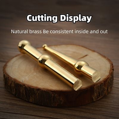 Herramientas de masaje de latón de cobre manual de acupresión Reflexología Pluma para el cuidado de la salud corporal Terapia de tejidos de masaje palillo de oro