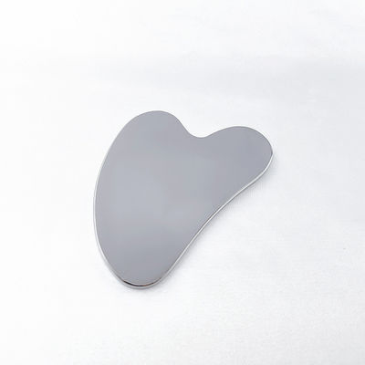 Cuerpo Músculos Forma del corazón Acero inoxidable Gua Sha Metal Raspadura Guasha Tabla Facial Spa Masajeador Meridiano Masaje Cuidado de la piel Herramienta de salón de belleza