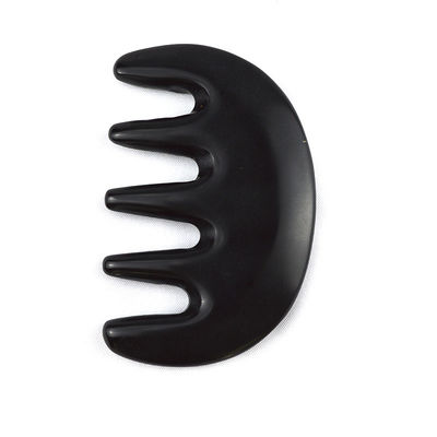 Masajista corporal Natural Piedra Bian Negro Gua Sha Peinado de raspado Guasha Facial Cuerpo Spa Herramienta de masaje de cuidado de la piel Herramienta de salón de belleza
