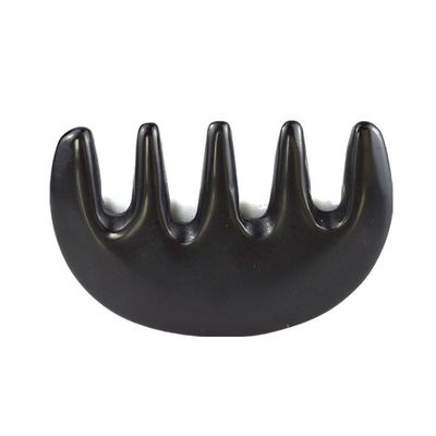 Masajista corporal Natural Piedra Bian Negro Gua Sha Peinado de raspado Guasha Facial Cuerpo Spa Herramienta de masaje de cuidado de la piel Herramienta de salón de belleza