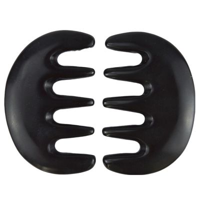 Masajista corporal Natural Piedra Bian Negro Gua Sha Peinado de raspado Guasha Facial Cuerpo Spa Herramienta de masaje de cuidado de la piel Herramienta de salón de belleza